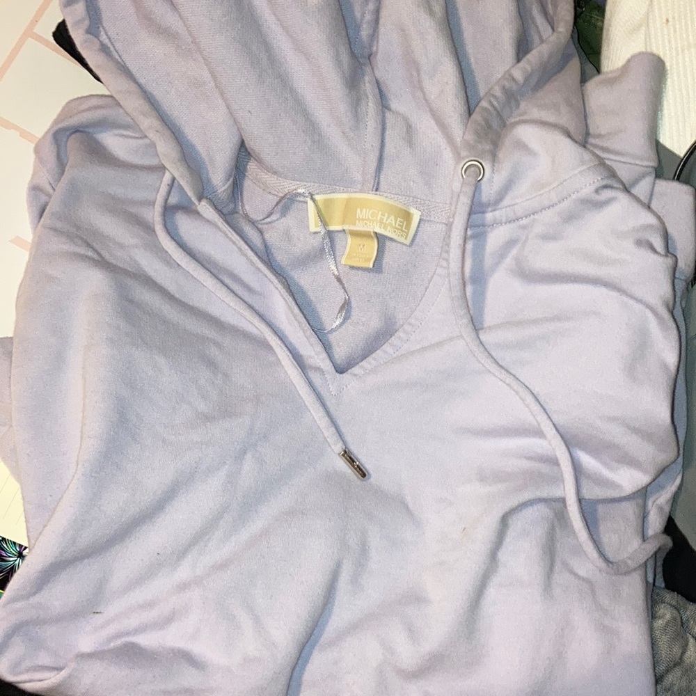 MICHAEL KORS baby blue hoodie.